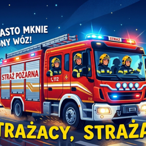 "Przez miasto mknie czerwony wóz"